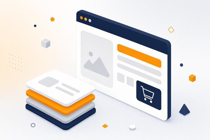 Concept di prodotto digitale pronto all'uso in vendita online
